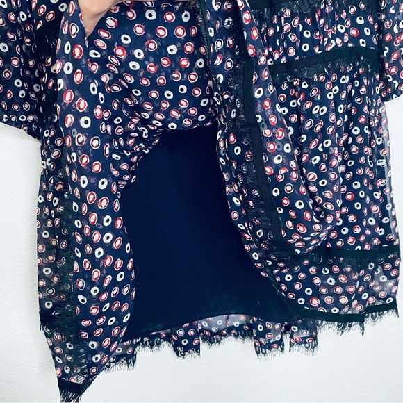 Diane Von Furstenberg NEW DVF Jamie Pirouette Dot Silk Lace Layered Dress 12 - Picture 9 of 12